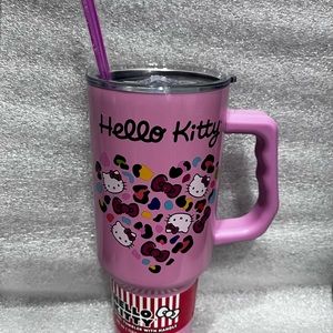 Hello Kitty Pink Tumbler with Straw